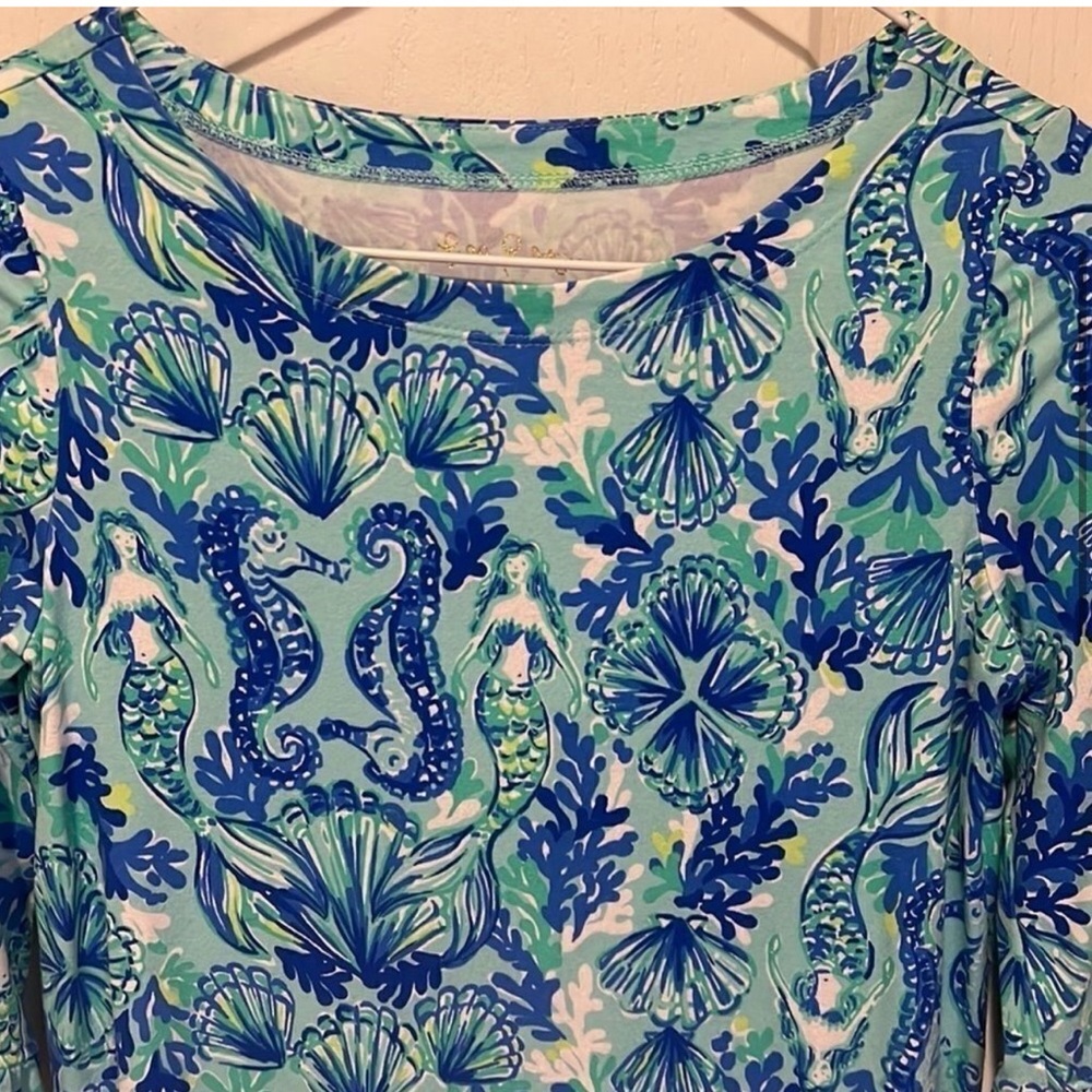 Lilly Pulitzer Kids Dress in Blue and Green